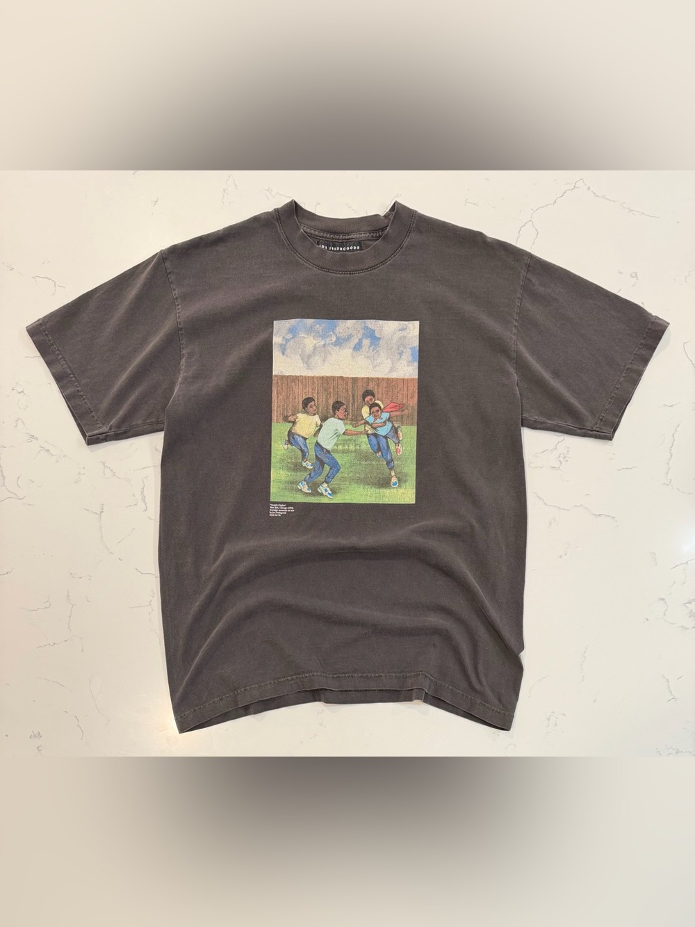 Joe Freshgoods x New Balance Outside Clothes Graphic T-Shirt Vintage Wash Size M
